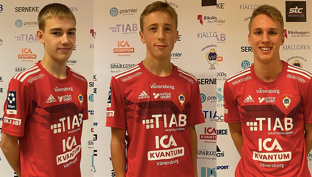 Trio från egna leden tecknar A-kontrakt / Vänersborgs IF - Herrar