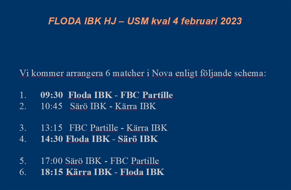 Protokoll Föräldramöte + Info om USM / Floda IBK - Pojkar HJ, 07-09