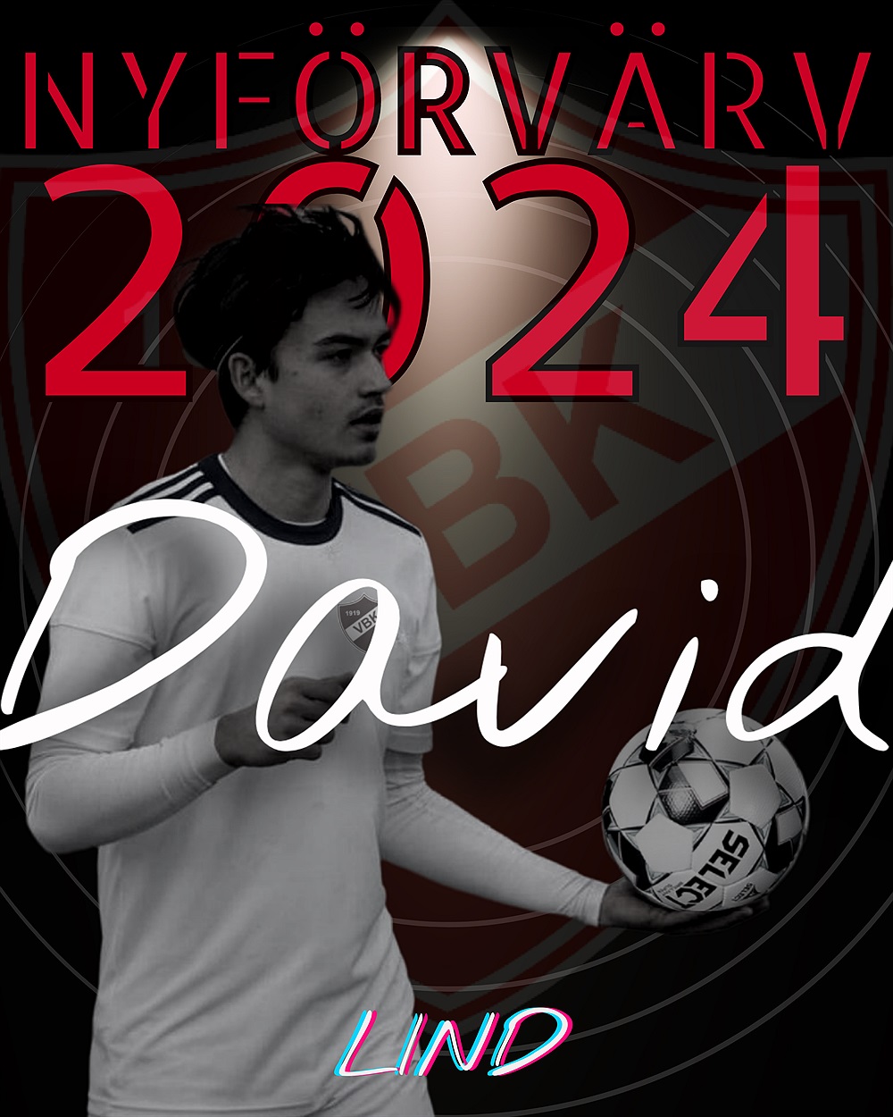 David Lind ansluter inför 2024! / Vallentuna Fotboll - Herrar