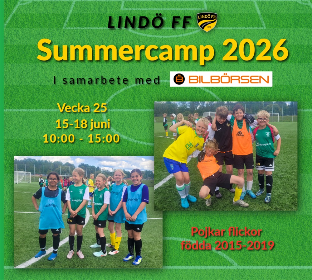 Påminnelse: Anmäl dig till Summercampen / Lindö FF