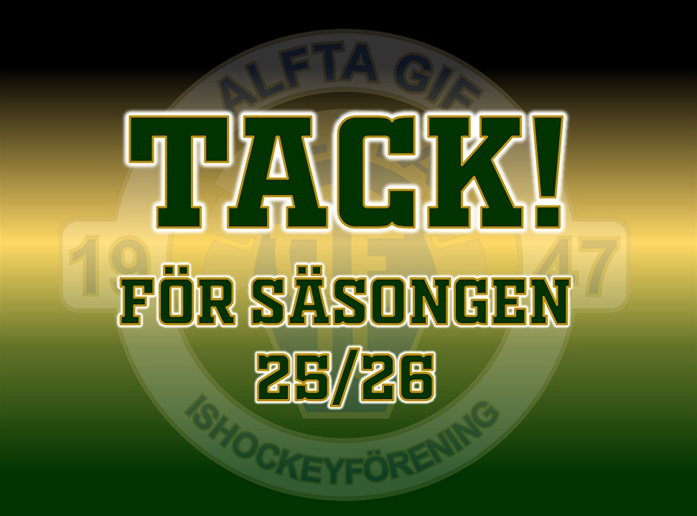 Tack för 25/26 / Alfta Hockey